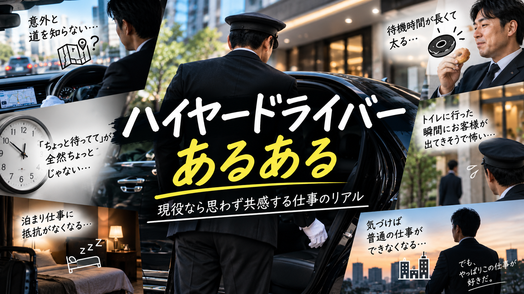 ハイヤードライバーあるある｜現役なら思わず共感する仕事のリアル