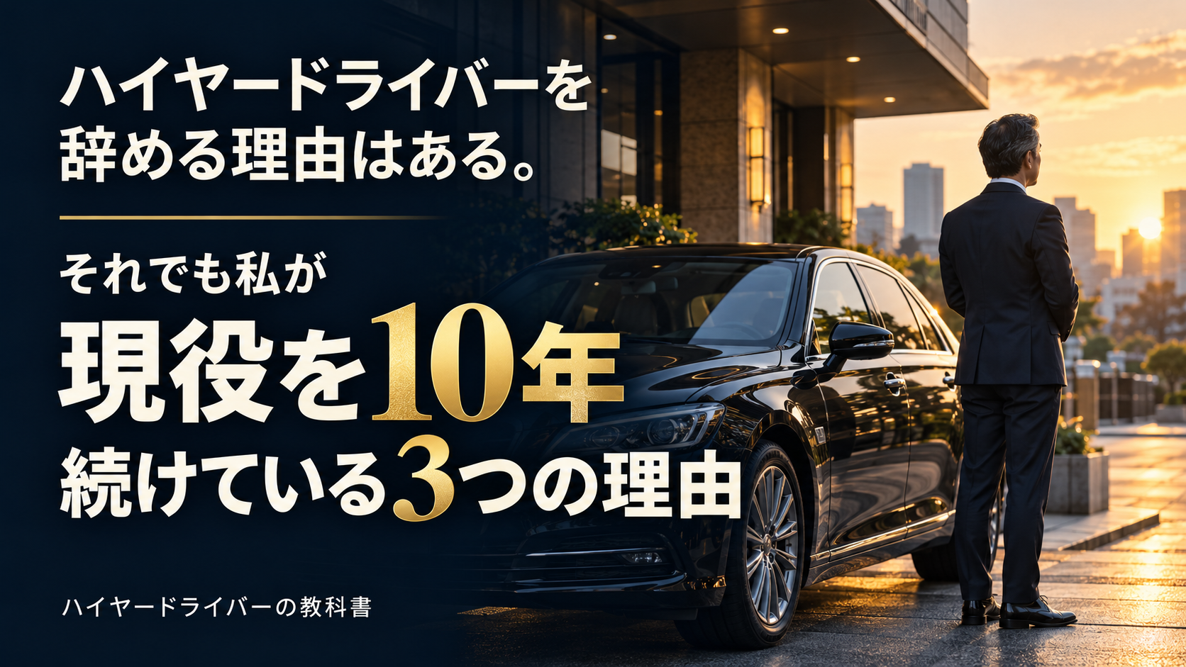 ハイヤードライバーを辞める理由はある。それでも私が現役を10年続けている3つの理由