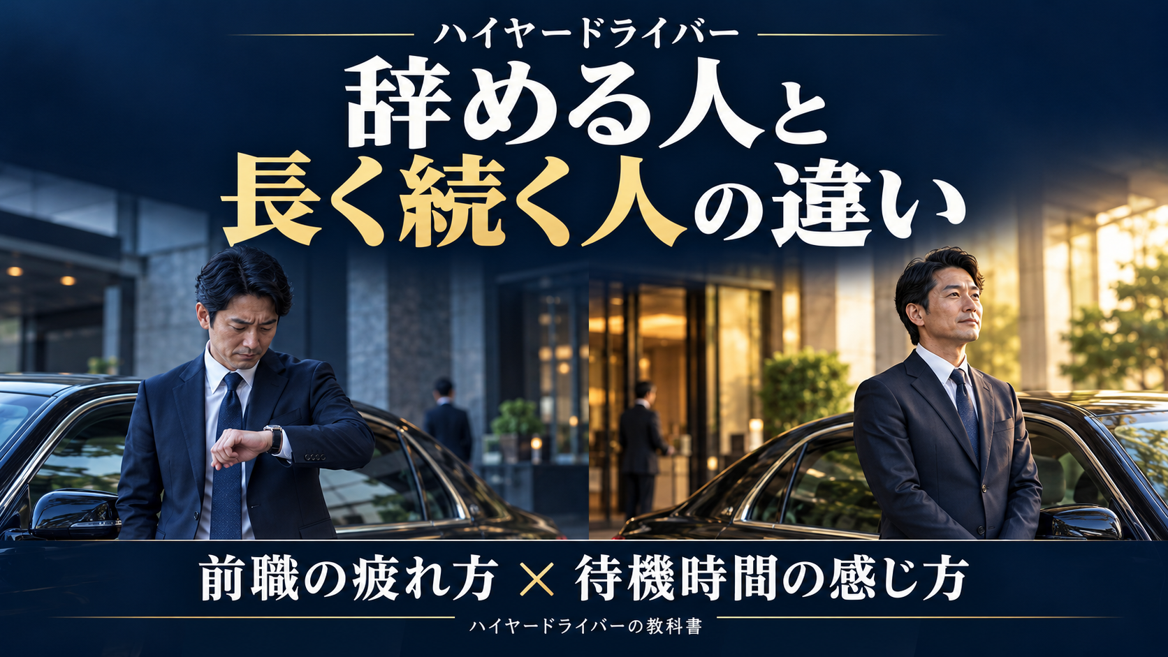 ハイヤードライバーを辞める人と長く続く人の違い｜前職の疲れ方と待機時間の感じ方で分かれる