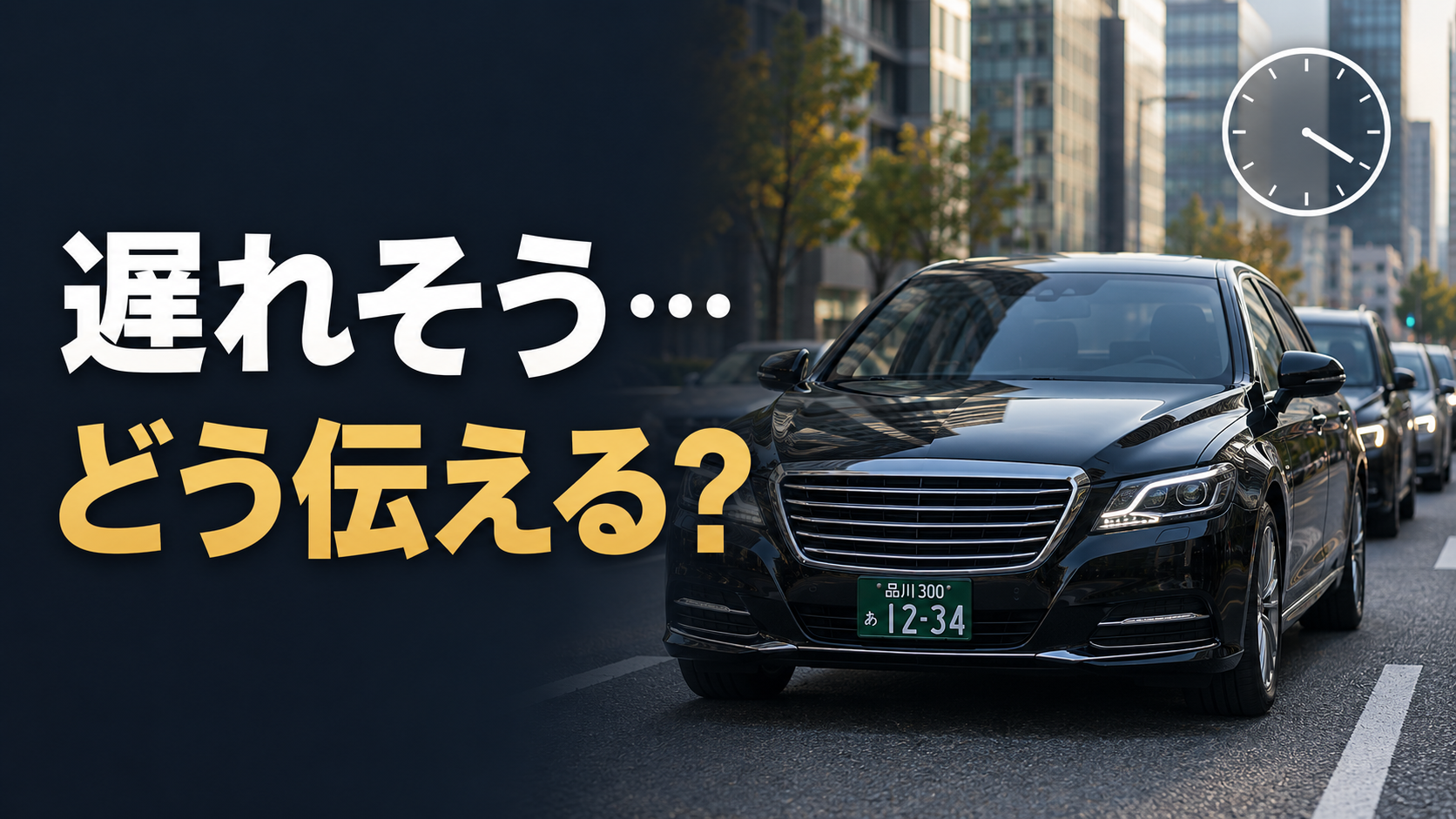 ハイヤードライバーが到着時間に遅れそうなときの対応｜連絡のタイミングと伝え方
